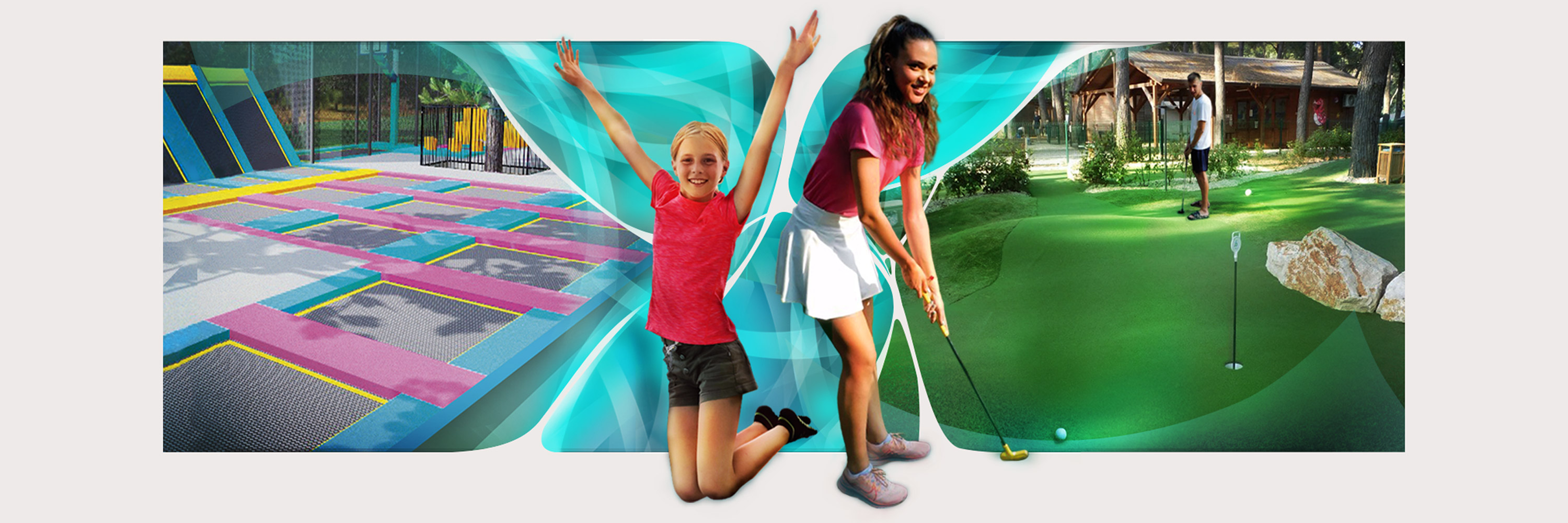 Jump & Golf Park trampoline and mini golf park near Poreč in Istria Croatia
